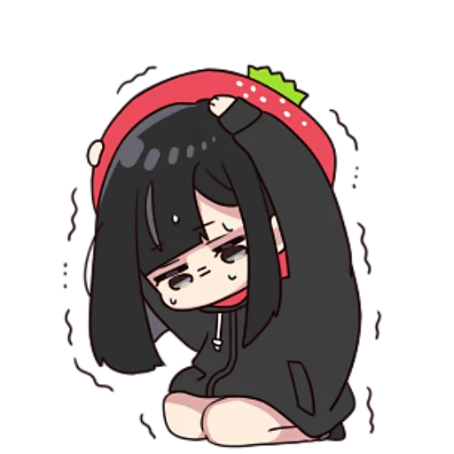 Стикер Юрудура-тян ч.3 @nyasticks - 4