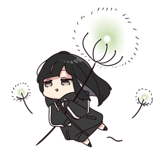 Стикер Юрудура-тян ч.3 @nyasticks - 1