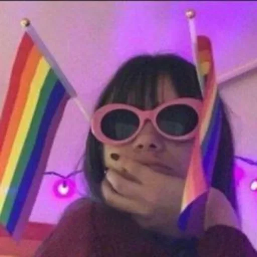 person eyewear selfie