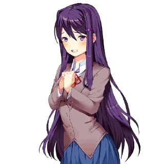 Sticker Yuri Doki Doki literature club - 3