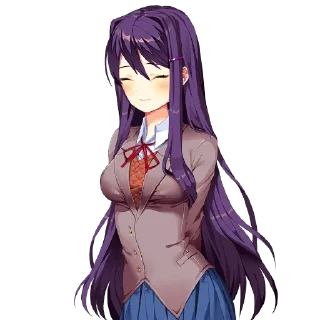 Sticker Yuri Doki Doki literature club - 1