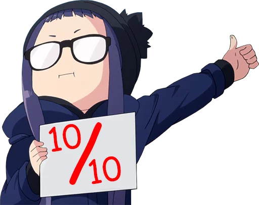 аниме очки иллюстрация