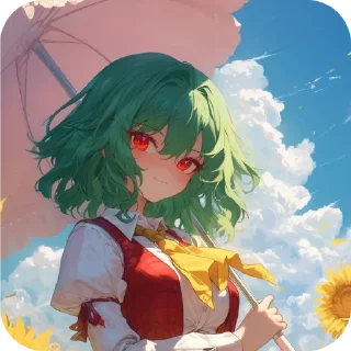 Стикер Yuuka Kazami - 8