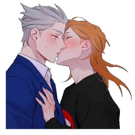 аниме целовать человеческое лицо