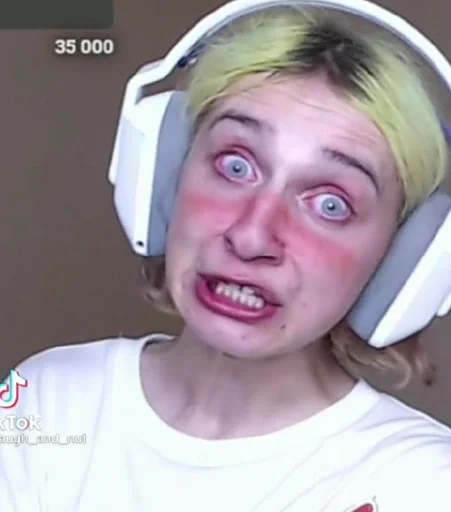 headphones human face person