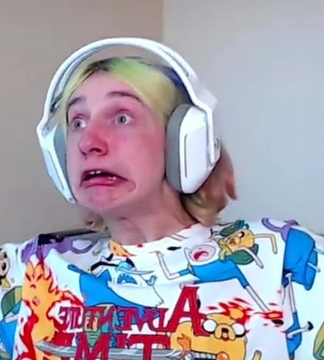 human face headphones clothing