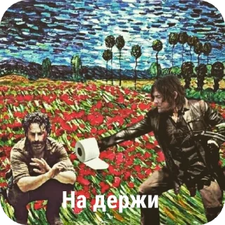 Стикер ЗЭ ВОЛКИНГ ДЭД НАМБЕР 4 ЧЕ БЯ - 4