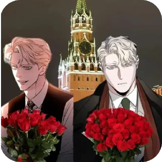 Sticker Женя и Цезарь - 1