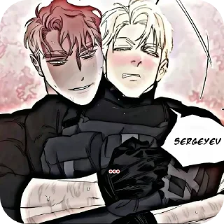 Sticker Женя и Цезарь - 7