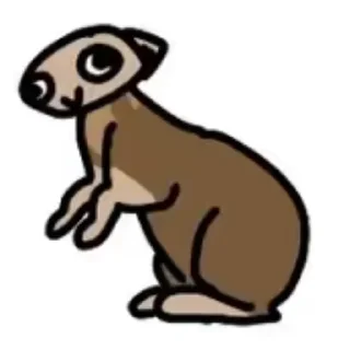 Sticker Животные денди ворлд - 1