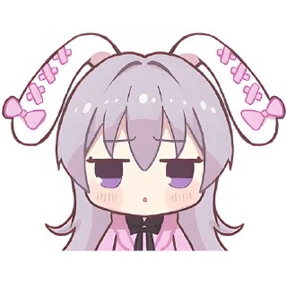 Стикер Зайчиха-чан @Nyasticks - 1