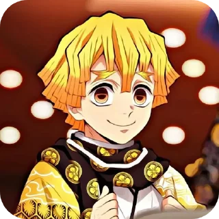 Sticker Zenitsu @demonslayerstickersss - 2