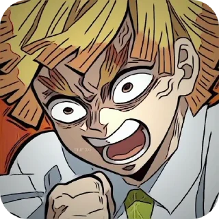 Sticker Zenitsu @demonslayerstickersss - 6