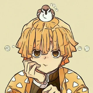 Стикер Зеницу Агацума⚡ (@knybotkrd) @pinterest_to_stickerbot - 5