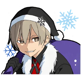 Стикер Зимний-кун @nyasticks - 4