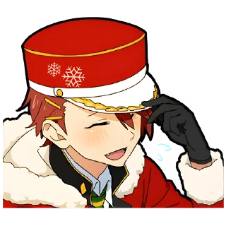 Стикер Зимний-кун @nyasticks - 6