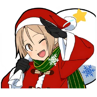 Стикер Зимний-кун @nyasticks - 11