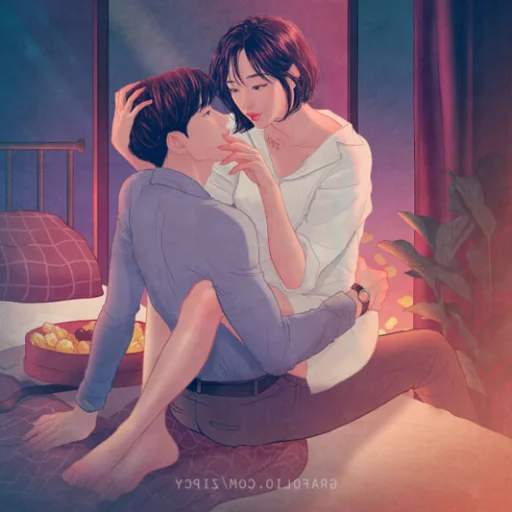 person kiss clothing