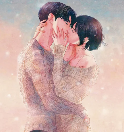 kiss painting human face