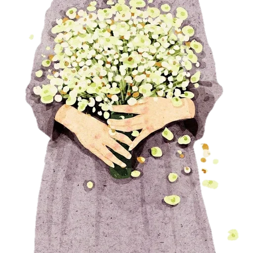 Человек цветок цветочный дизайн