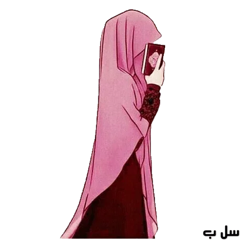 эскиз мультфильм хиджаб