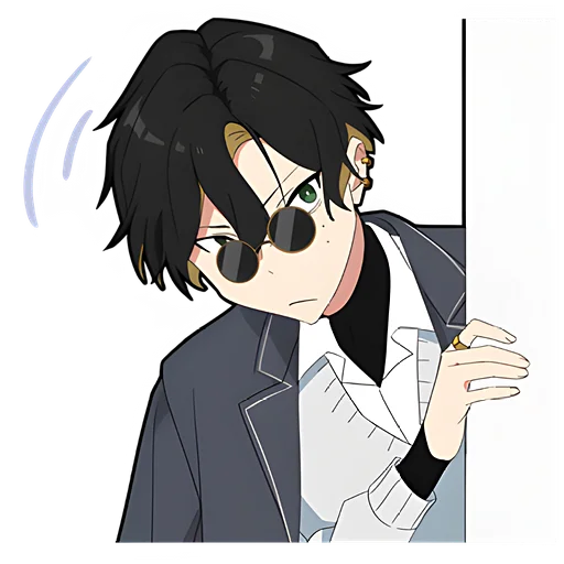 Стикер Злой-кун @nyasticks - 11