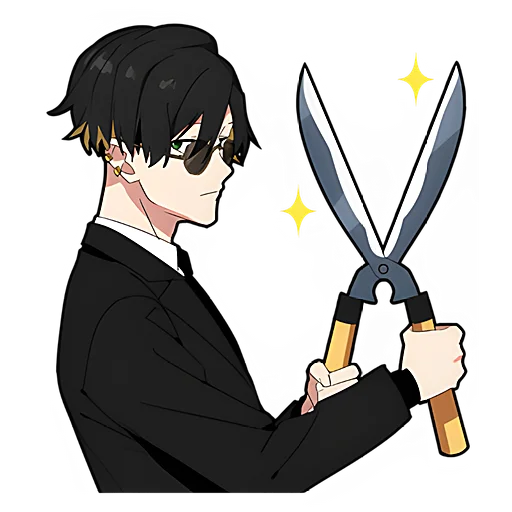 Стикер Злой-кун @nyasticks - 8