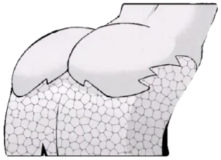 Стикер Мия ЧБ by @FordDionOdinochka - 3