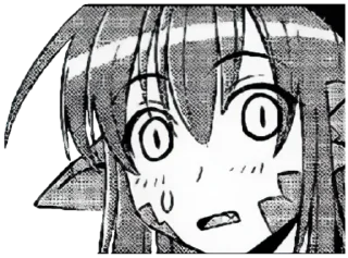 Стикер Мия ЧБ by @FordDionOdinochka - 7