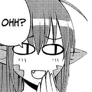 Стикер Мия ЧБ by @FordDionOdinochka - 1