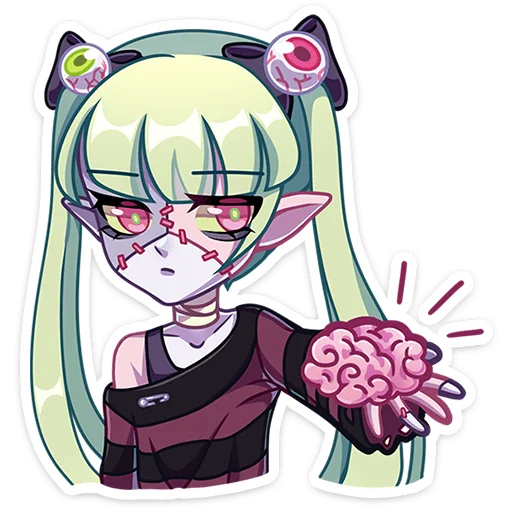 Sticker ZombyakaNyasticks - 1