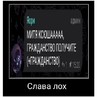 Sticker Зухра лох - 1