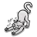 Стикер Zuzu the Cat - 1