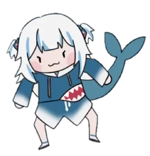 Sticker Gawr Gura ➜ @animee_stickers - 2