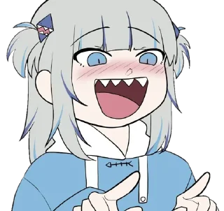 Sticker Gawr Gura ➜ @animee_stickers - 1