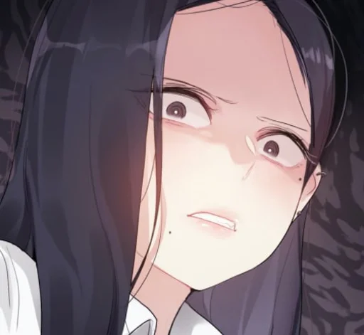 anime cartoon human face