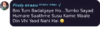 Стикер 𝘍𝘪𝘳𝘴𝘵𝘭𝘺 ᴏᴛᴀᴋᴜ ᴼᵗᵃᵏᵘ ᴱᵈᵍᵉ √s kang pack 2 - 8