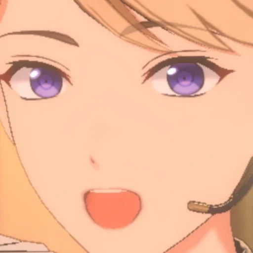 cartoon anime human face