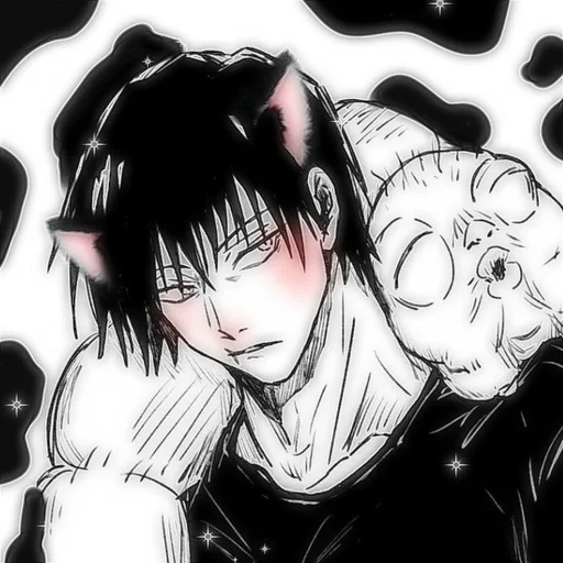 Стикер kittens 🖤🖤🖤 @anime_sticks :: @fStikBot - 10