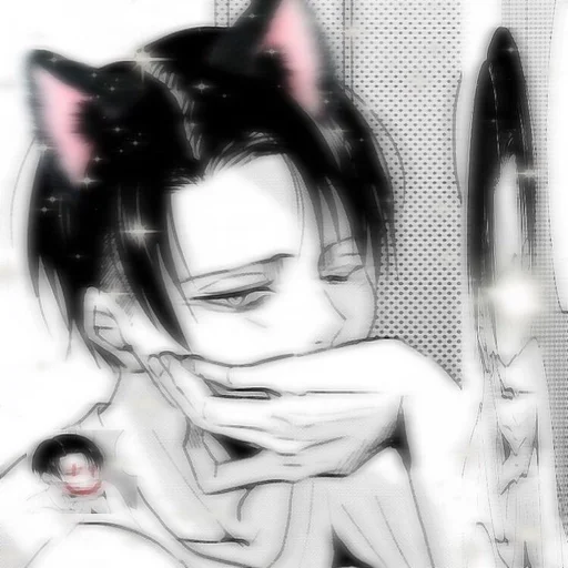 Стикер kittens 🖤🖤🖤 @anime_sticks :: @fStikBot - 7