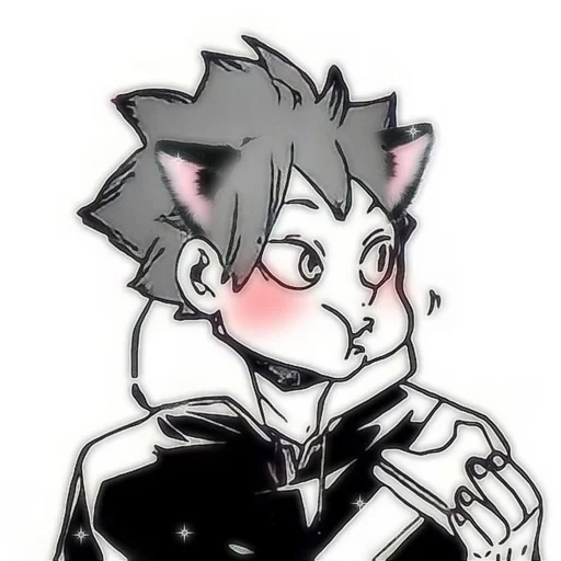 Стикер kittens 🖤🖤🖤 @anime_sticks :: @fStikBot - 1