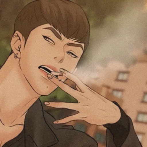 human face anime cartoon