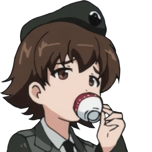 cartoon anime human face