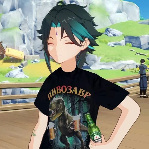 Стикер Сяо-весь мир :: @fStikBot - 0