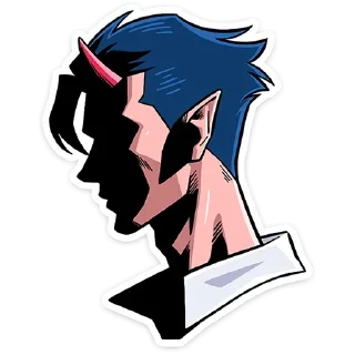 Стикер Адская парочка @anime4_arts - 2