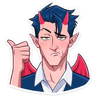 Стикер Адская парочка @anime4_arts - 10