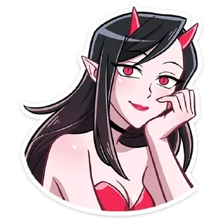 Стикер Адская парочка @anime4_arts - 11