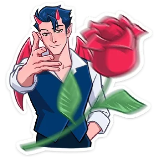 Стикер Адская парочка @anime4_arts - 7