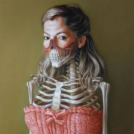 человеческое лицо стена одежда