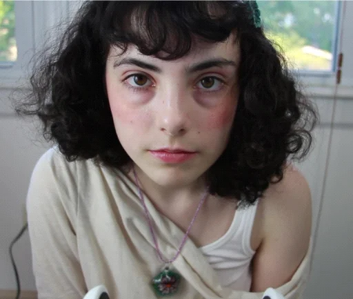 person human face lip